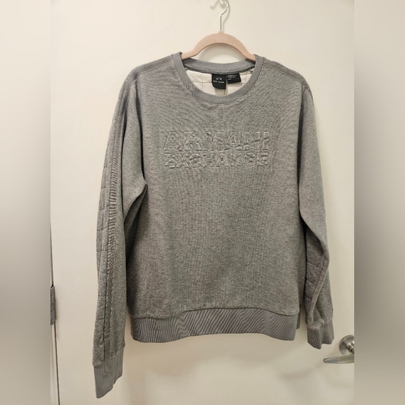 Armani Exchange Quilted Crewneck Sweatshirt - Picture 5 of 11